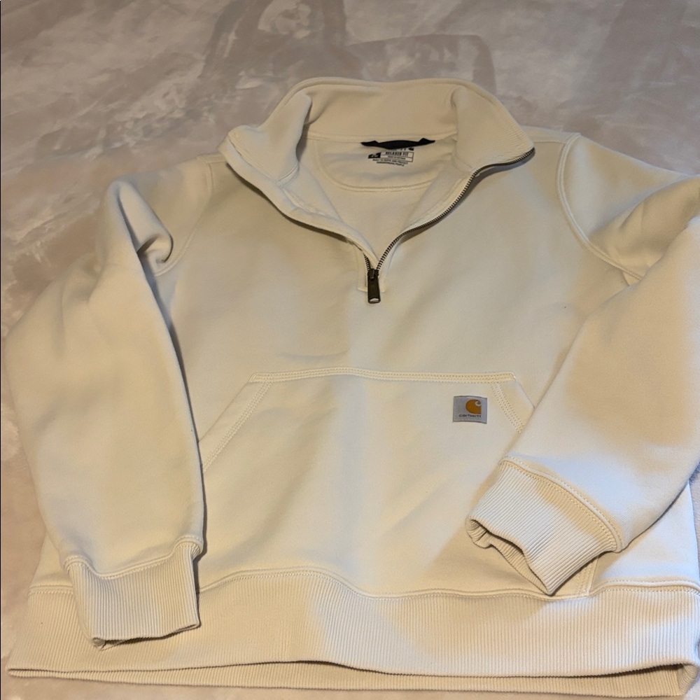 Carhartt Off-White Half-Zip Pullover